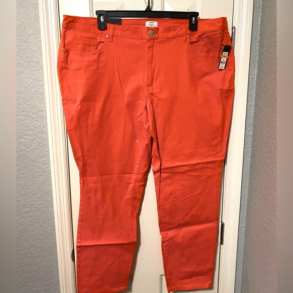Orange Skinny Pants